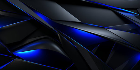Abstract background with strict aggressive lines by futuristic cyber robotic style.の素材