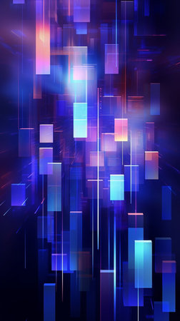 Abstract background with transparent colored glassの素材