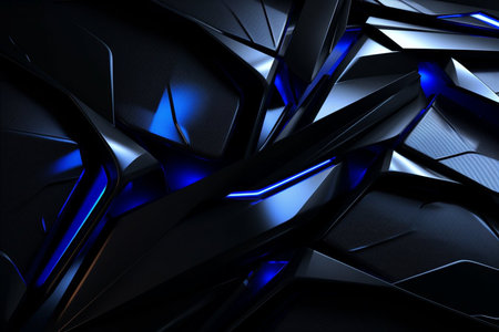 Abstract background with strict aggressive lines by futuristic cyber robotic style.の素材
