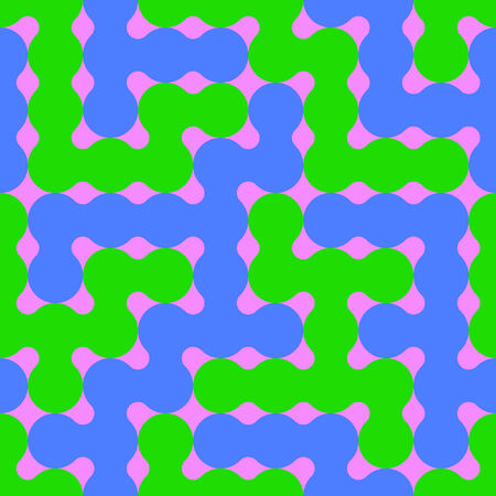 Molecular Geometric Seamless Patternのイラスト素材