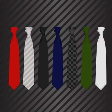 vector illustration Tie on carbon backgroundのイラスト素材