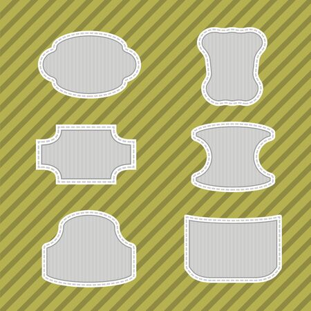 vector illustration of a framework for the inscriptions and picturesのイラスト素材