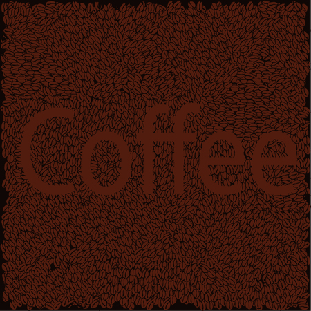 vector illustration of coffee beans .のイラスト素材