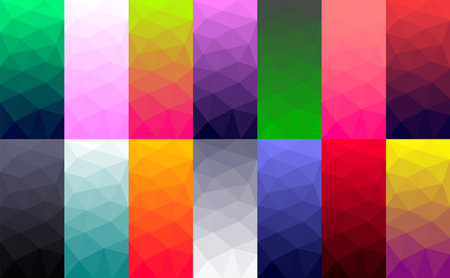 Vector backgrounds in low poly styleのイラスト素材