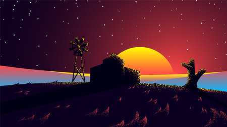 Vector background in grain brush styleのイラスト素材