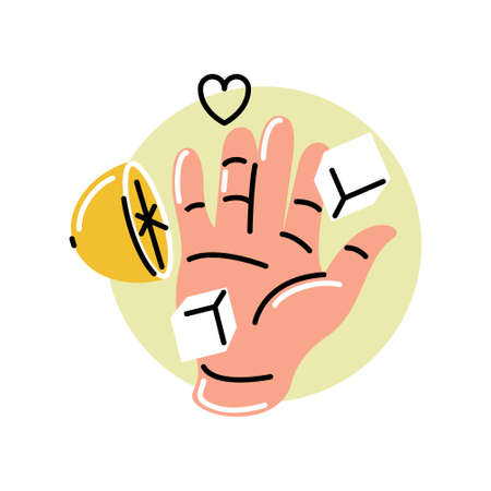 Vector illustration in graphic style. Digital artのイラスト素材