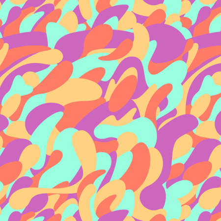 Soft shapes. Vector pattern in flat styleのイラスト素材