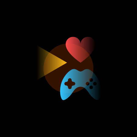 Games. Vector icon in gradient style. Editable illustrationのイラスト素材