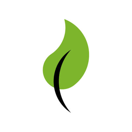 Vector leaf in golden ratio style. Editable illustrationのイラスト素材