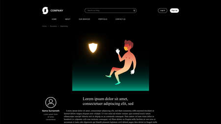 Vector safety in gradient style . Editable illustrationのイラスト素材