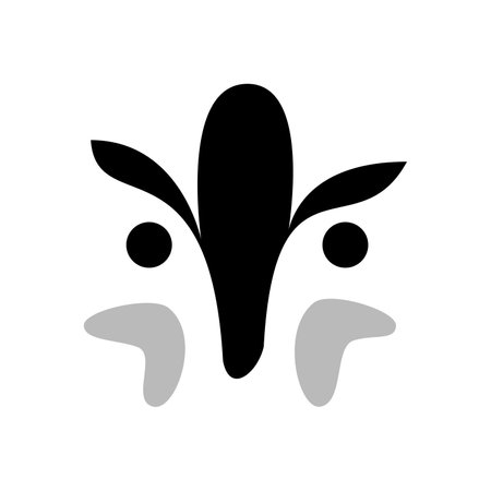 Vector badger in flat styleのイラスト素材