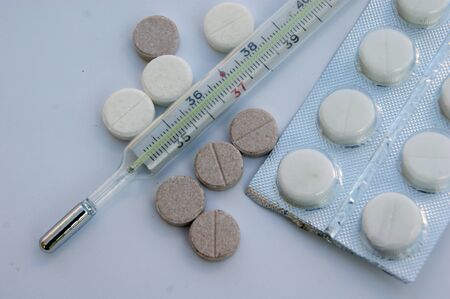 thermometer, tabletの写真素材