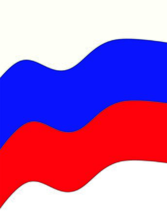 russian flagのイラスト素材