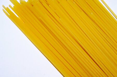 Uncooked pasta spaghetti macaroniの写真素材