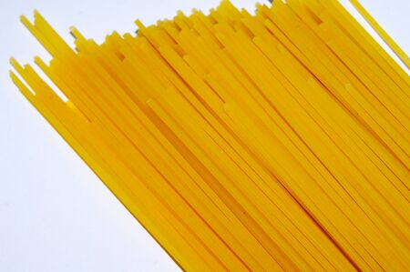 Uncooked pasta spaghetti macaroniの写真素材