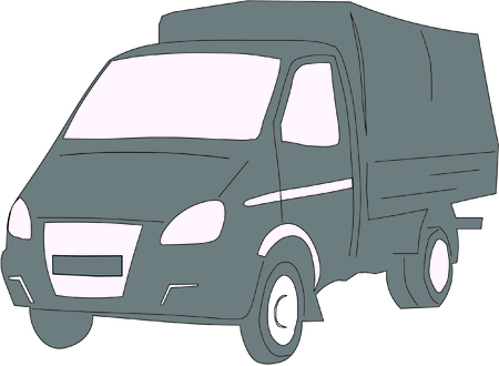car, gas, gazelle, trucのイラスト素材
