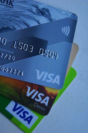 bank card, visaのeditorial素材