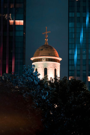 Glass Skyscrapers of Moscow City Business Centerの写真素材