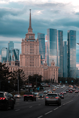 Moscow City Skylineの写真素材