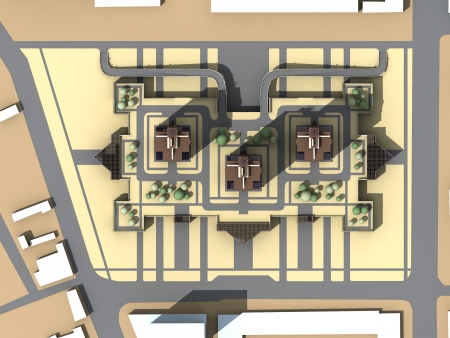 The master plan of apartment buildingsの写真素材
