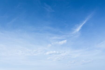 Summer blue sky with white cloudsの写真素材