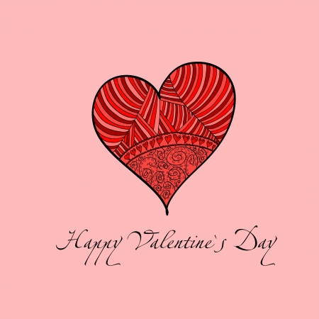 Happy Valentine s day  Celebration background with heart and place for your text  Illustrationのイラスト素材