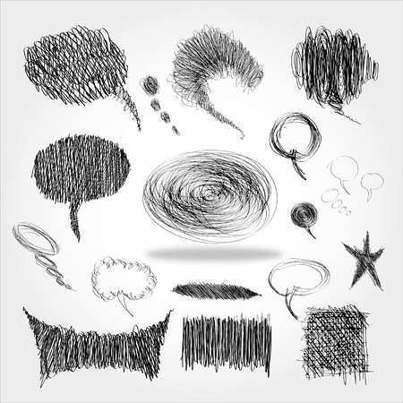 Comic Speech Bubbles. Speech bubbles. Vector illustration.のイラスト素材