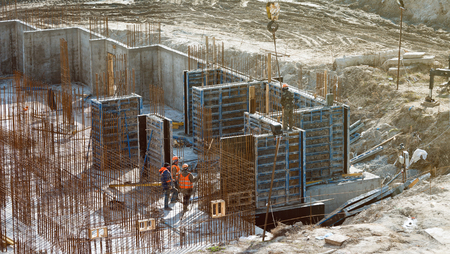Knitting valves for load-bearing walls.の写真素材