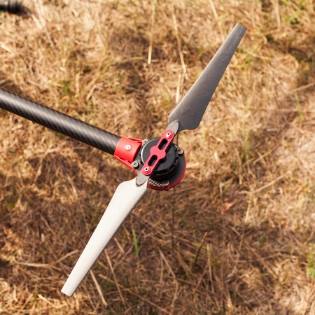 The Propeller copter closeup. The propeller blades.の写真素材