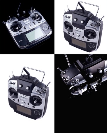 Transmitter control for a RC helicopters and RC airplanes. Remote control for copter, helicopter and...