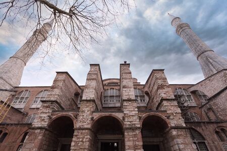 Facade of Hagia Sophia, Istanbul, Turkeyのeditorial素材