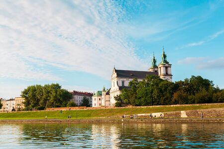 Pauline Church on the Rock in Krakow, Polandの写真素材