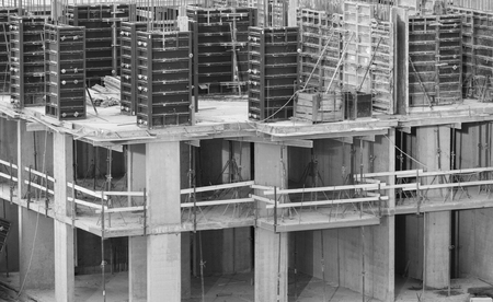 Construction of an apartment house