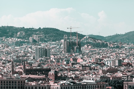 Panoramic view of the city of Barcelona