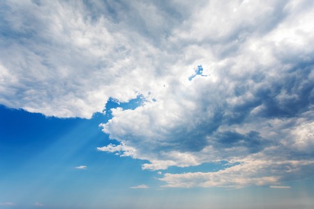 Beautiful voluminous rain cloudsの写真素材