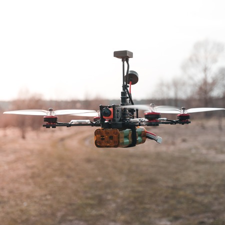 FPV drone ready to flyの写真素材