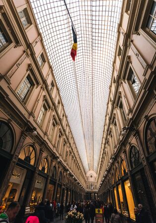 Royal Galleries of Saint Hubert in Brussels, Belgiumのeditorial素材