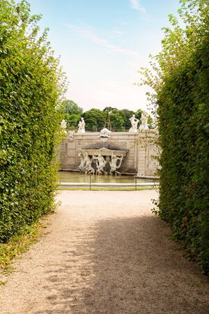 Belvedere Gardens in Vienna, Austriaの写真素材