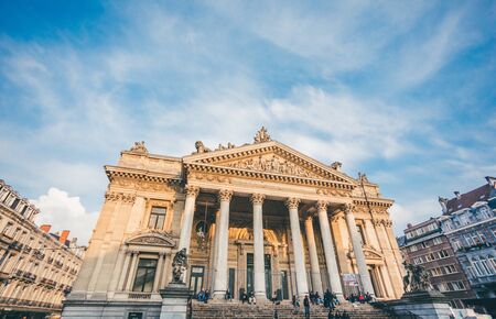 Brussels Stock Exchange, Belgiumのeditorial素材