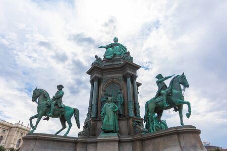 Monument to Maria Theresa in the Museum Quarter in Vienna, Austriaのeditorial素材