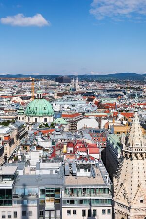 Vienna skyline panorama, Austriaの写真素材