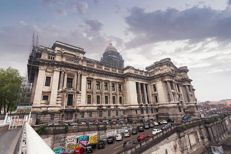 Palace of Justice in Brussels, Belgiumのeditorial素材
