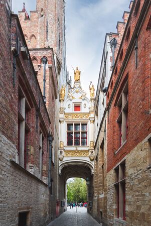City Hall of Bruges, Belgiumの写真素材