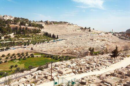 The Mount of Olives in Jerusalemの写真素材