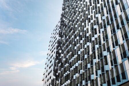Abstract architecture background with perspective and verticalの写真素材
