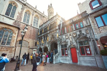 Basilica of the Holy Blood, Bruges, Belgium.のeditorial素材