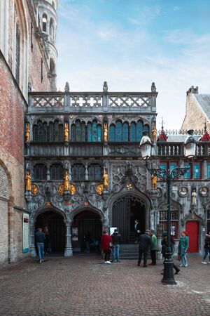 Basilica of the Holy Blood, Bruges, Belgium.のeditorial素材