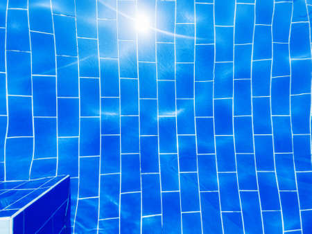 Pool tiles. View from aboveの写真素材