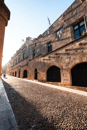 The Street of the Knights in Rhodes, Greeceの写真素材