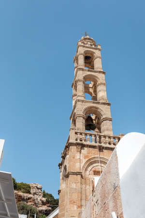 Church of Panagia in the old town of Lindos, Rhodes, Greeceの写真素材
